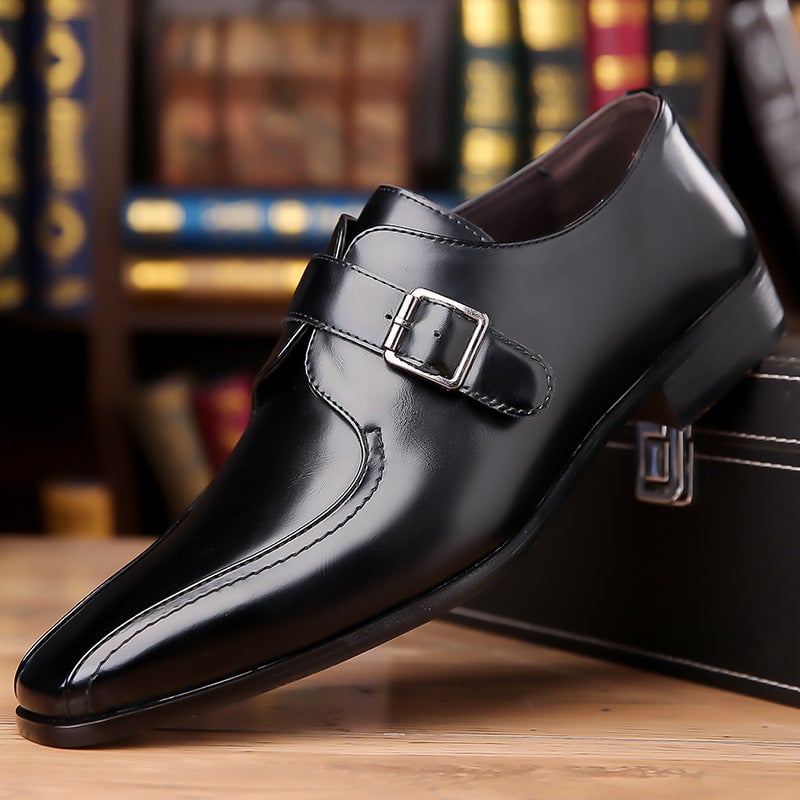 Men's Leather Fashion Pointed British Style Casual Shoes