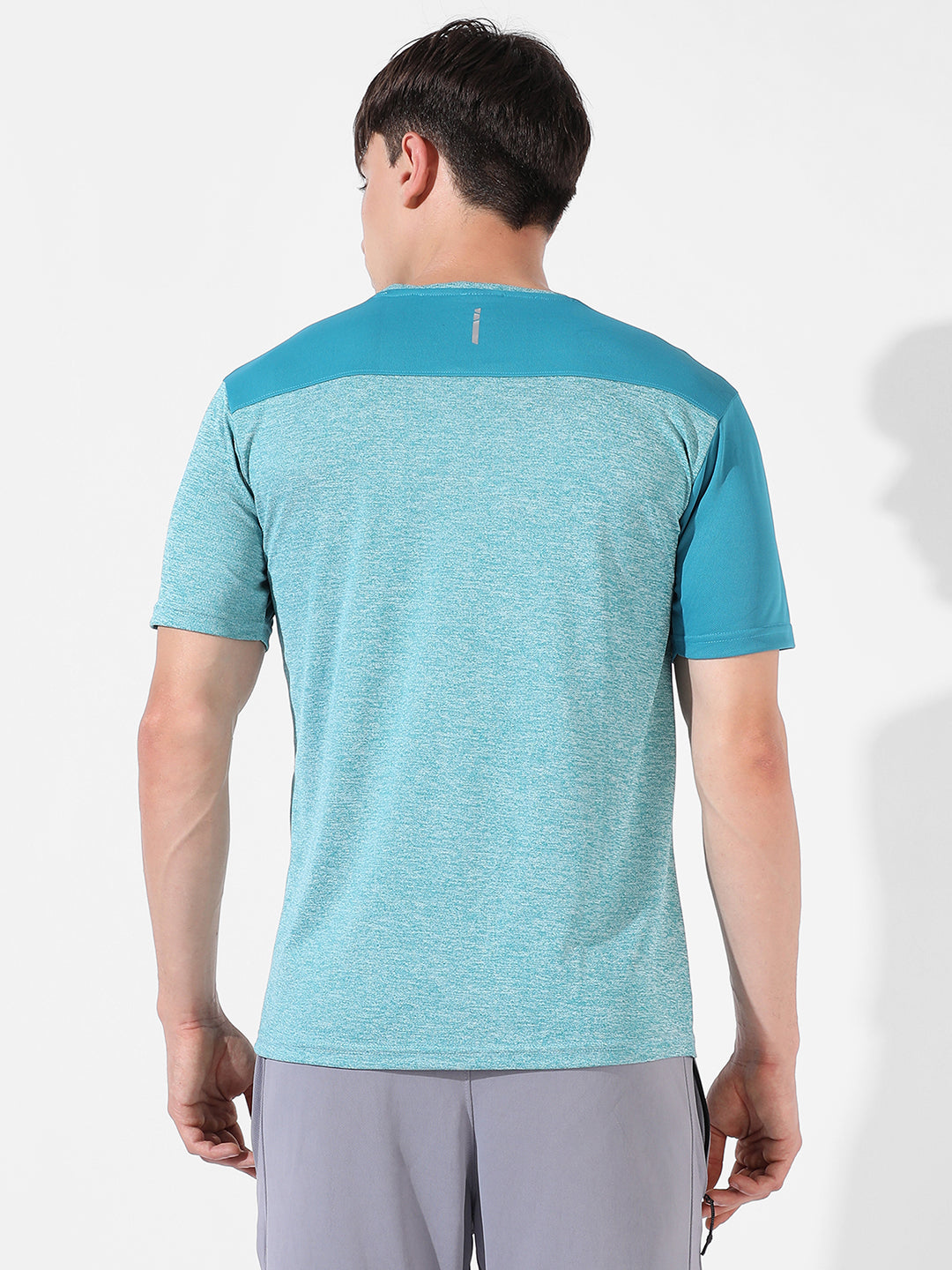 Contrast Heathered Activewear T-Shirt