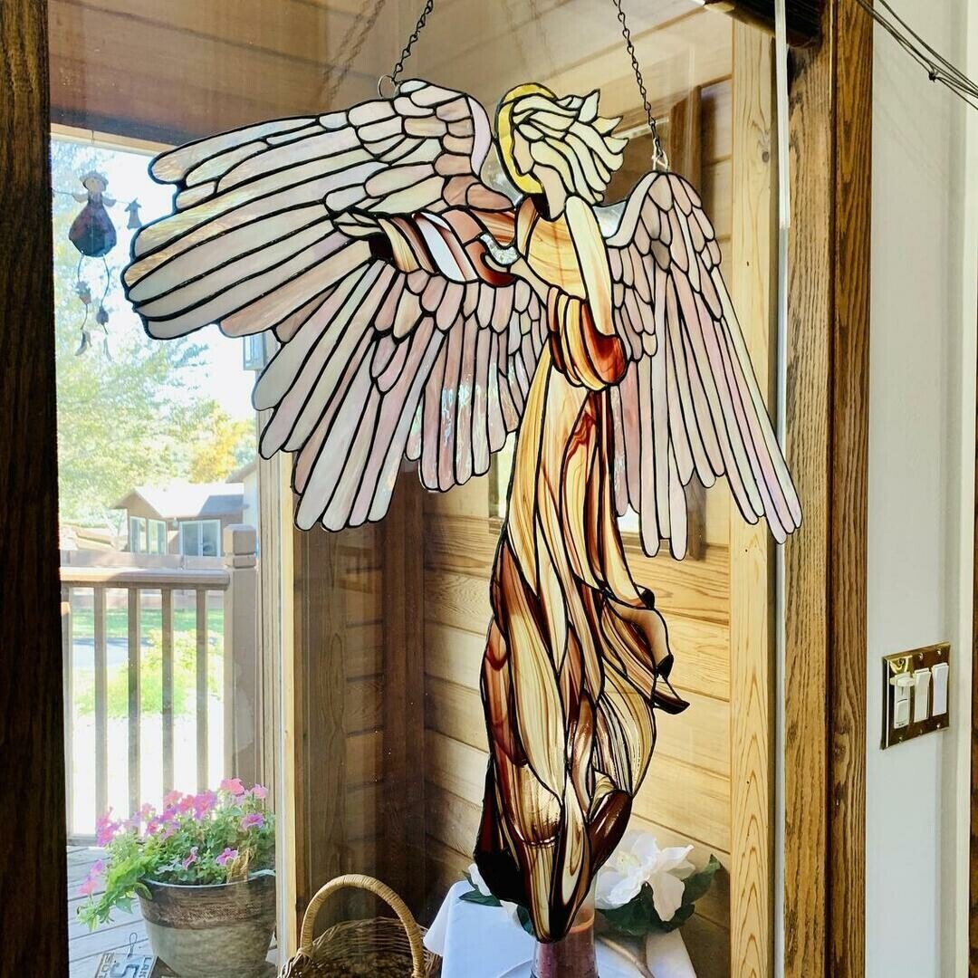 Guardian Angel Glass Window Hangings