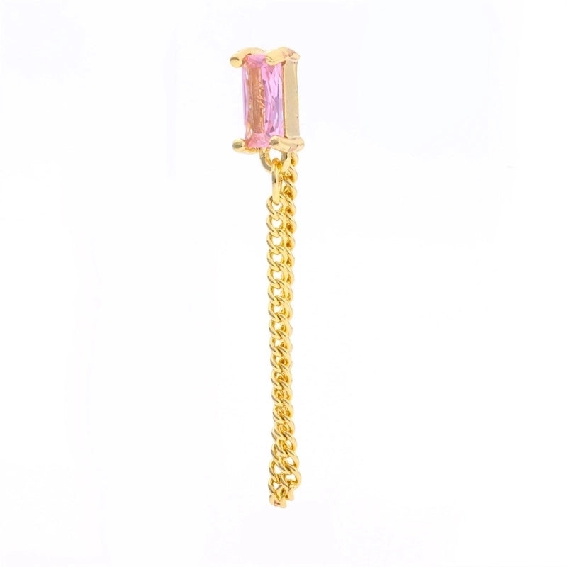 Ear Cartilage Rings & Studs Minimalist Geometric Brass Gem