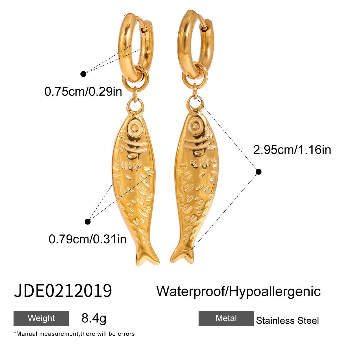 Jie Ding Titanium Steel Earrings Niche Earrings Stainless Steel Earrings