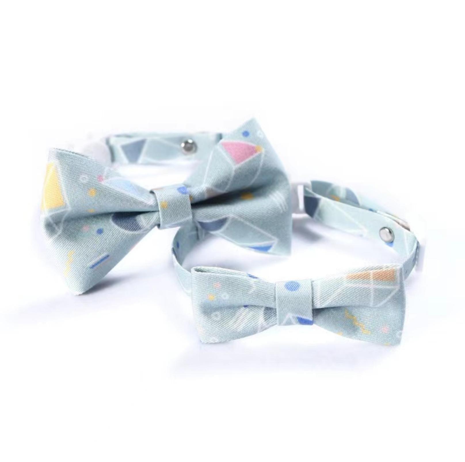 Tie and Bow Style Adjustable Pet Collar