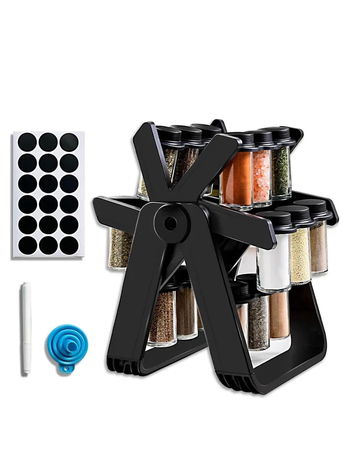 21 PCs Rotating Spice Organizer-14277With Stand