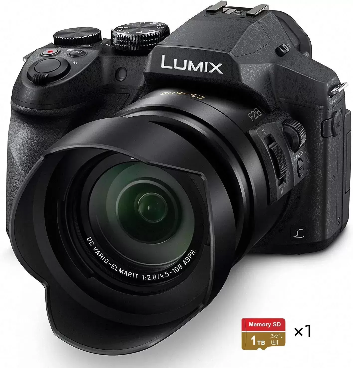 FZ300 Long Zoom Digital Camera Features 12.1 Megapixel, 1/2.3-Inch Sensor, 4K Video, WiFi, Splash & Dustproof Camera Body, LEICA DC 24X F2.8 Zoom Lens - DMC-FZ300K