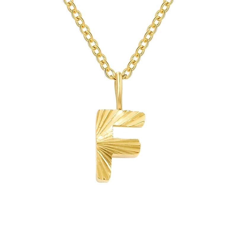 Minimalist Letter Stainless Steel Pendant Necklace In Bulk