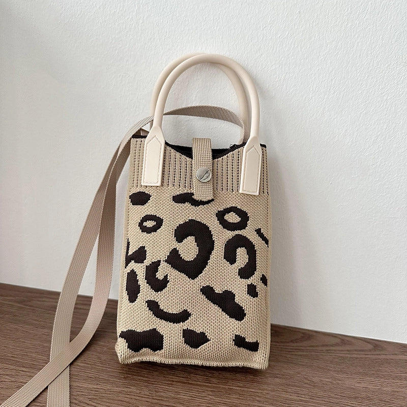 Women's Small Polyester Color Block Streetwear Square Lock Clasp Straw Bag