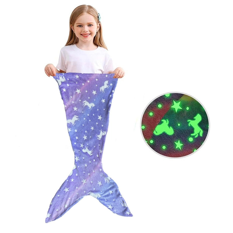 Casual Elegant Cute Fish Tail Fabric Blanket Bedding