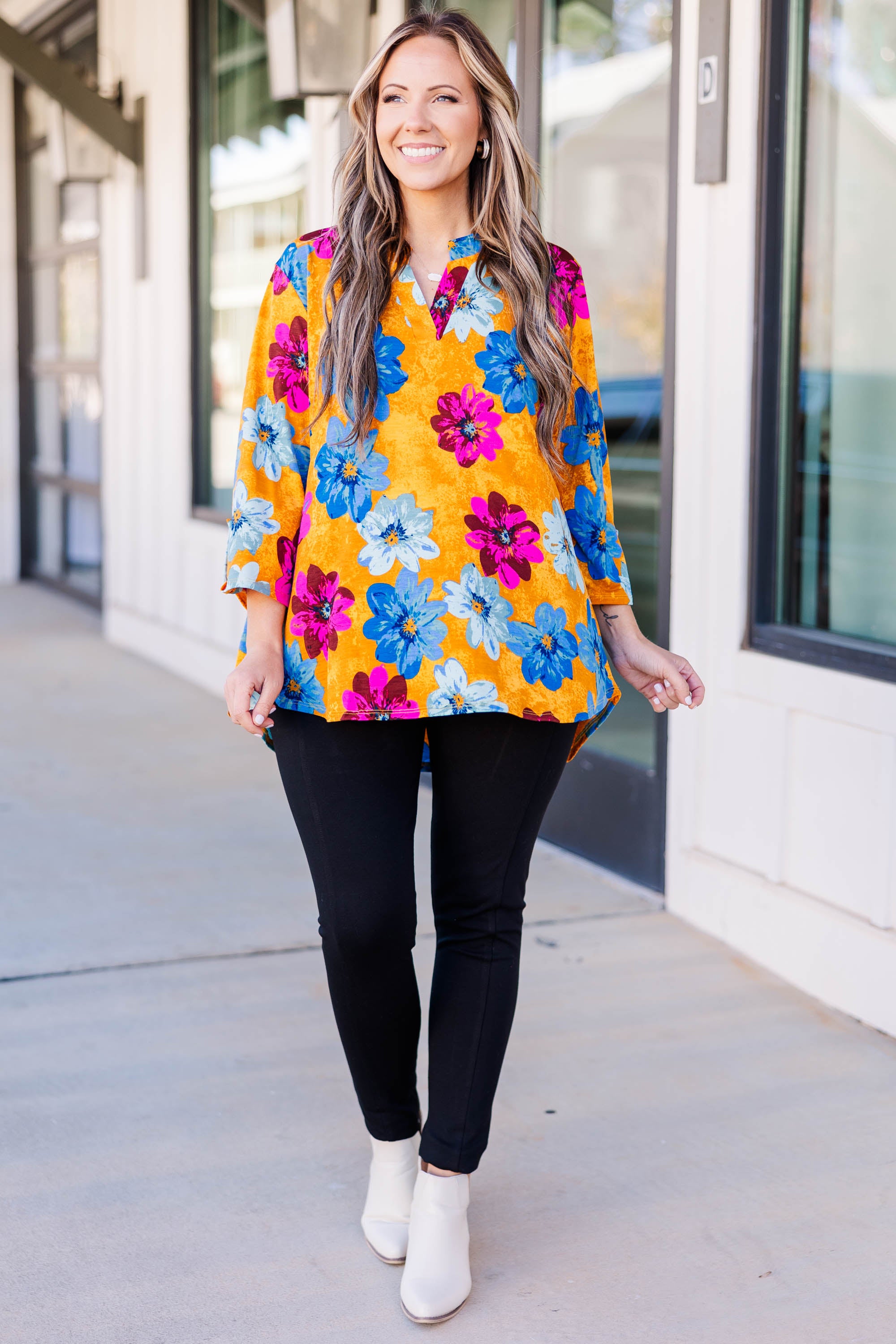 Bring Me Peace Top. Marigold