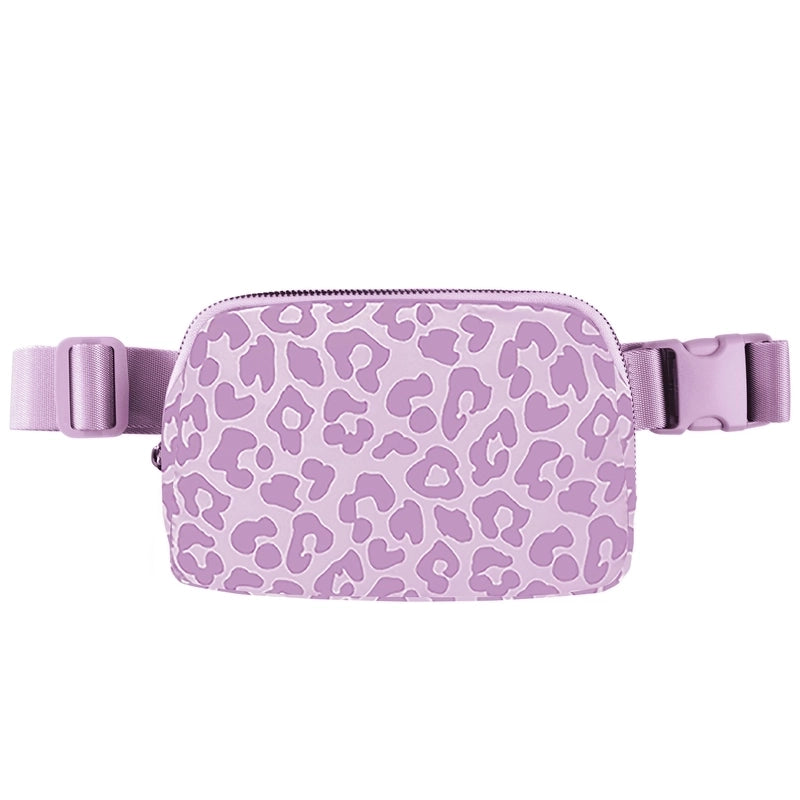 Women's Sports Solid Color Nylon Waist Bags