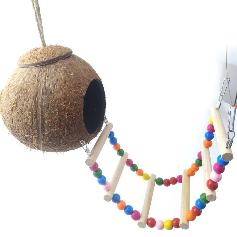 Coconut Birds Nest Hut With Ladder