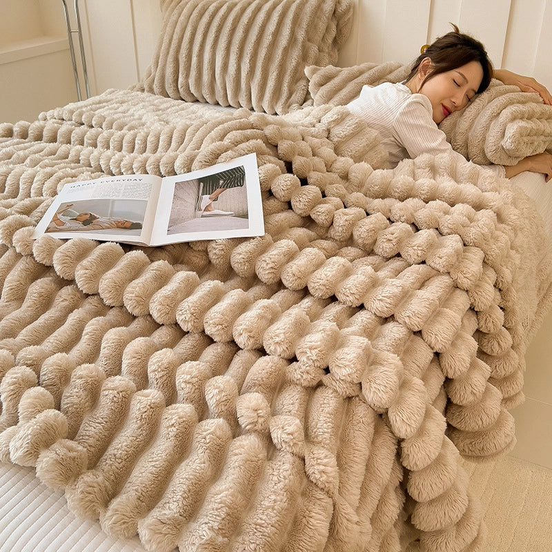 Casual Vacation Solid Color Polyester Fiber (Polyester) Blanket Couch & Sofa Decor