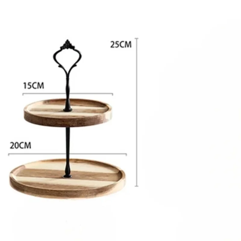 DETACHABLE CAKE STAND WOODEN EUROPEAN STYLE DESSERT HOLDER WEDDING PARTY