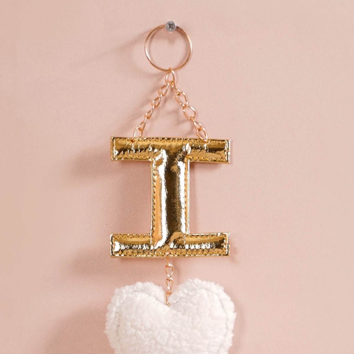Valentine Wall Hanging I Heart You White Set Of 2 14 Inch