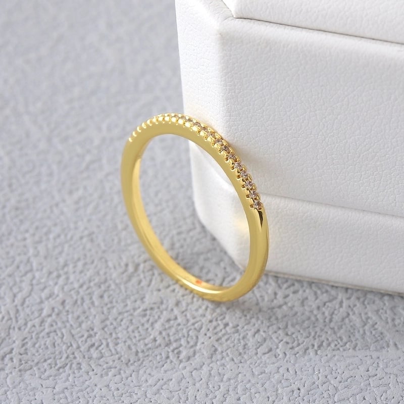 Copper 18K Gold Plated Gold Plated Plating Inlay Water Droplets Heart Shape Zircon Open Rings Rings