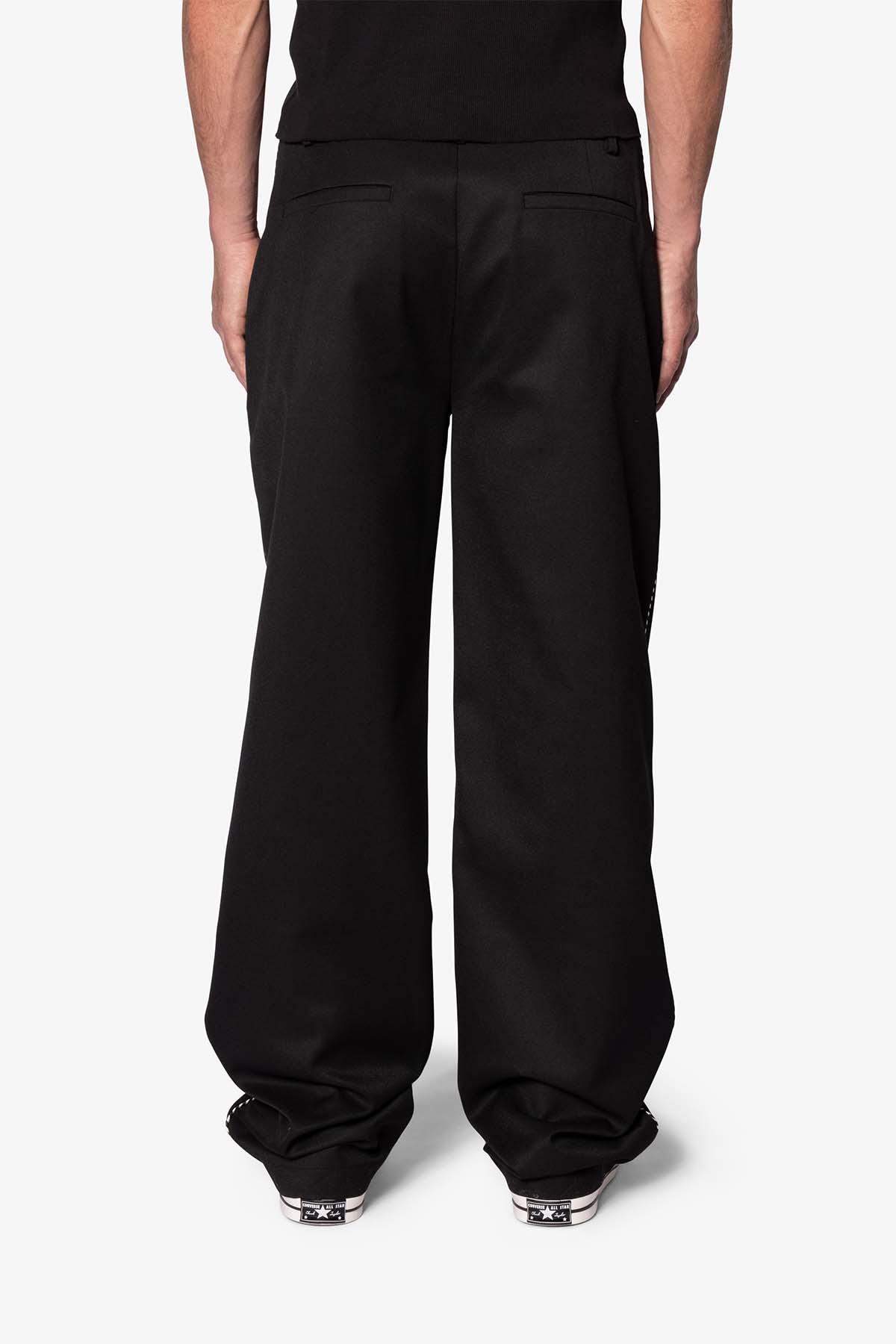 Western Piping Pants - Black