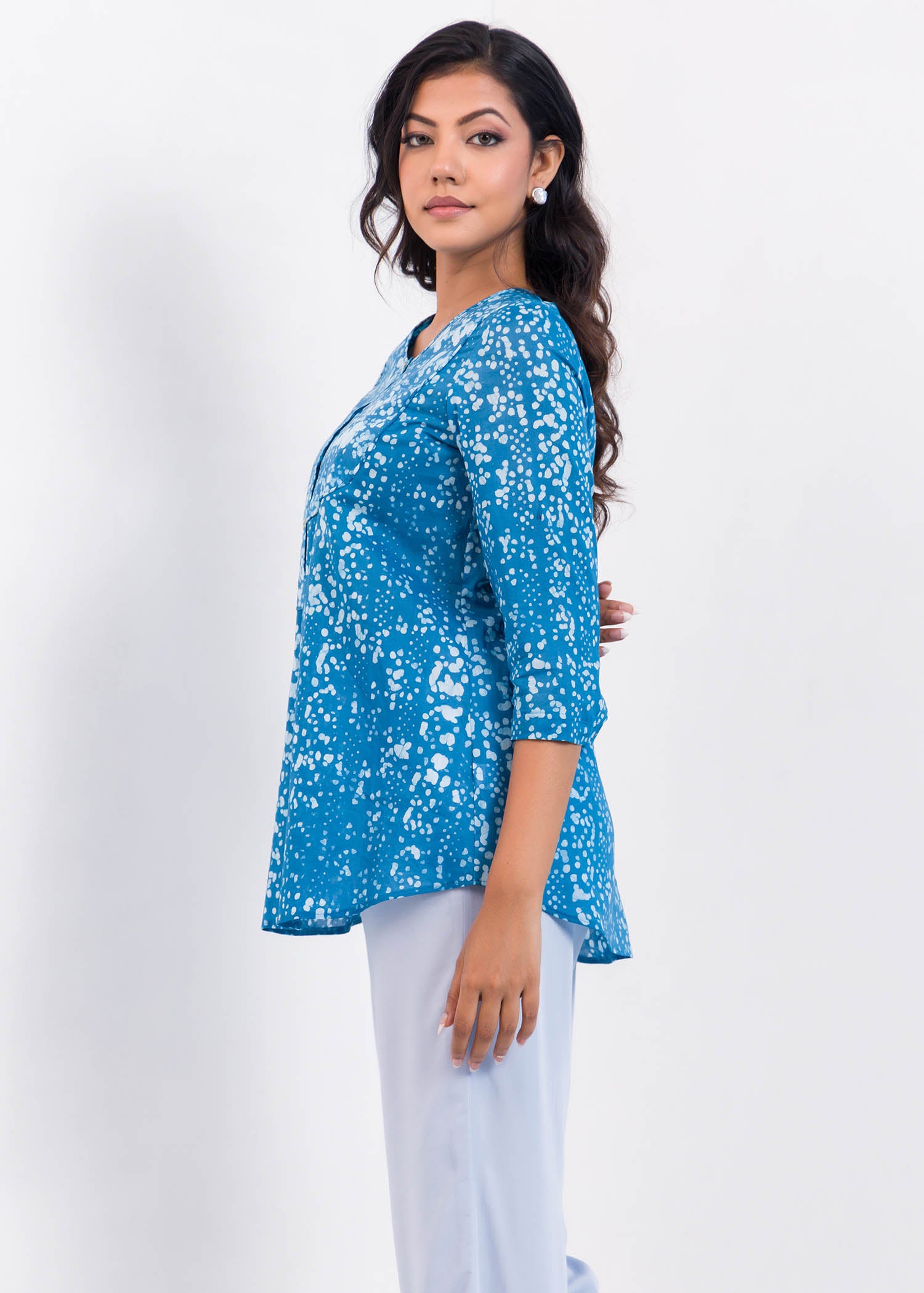 Batik dotted top