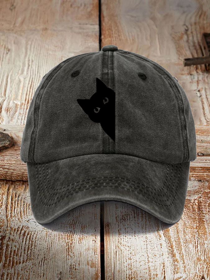 Black Cat Sun Hat