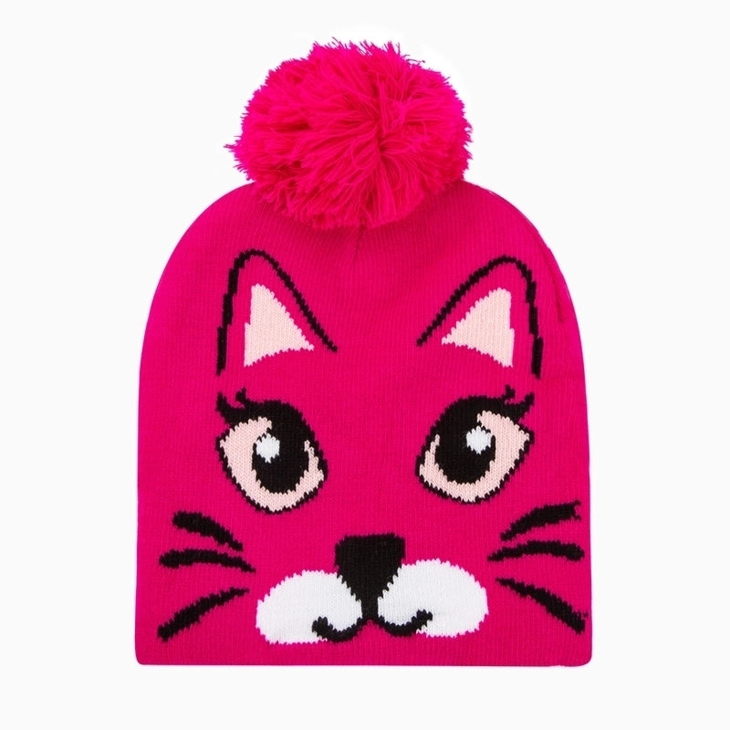 Children Unisex Cartoon Style Cute Animal Wool Cap