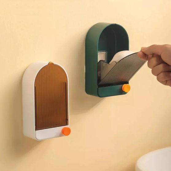 Creative Soap Box Wall-Mounted Drain Soap Holder