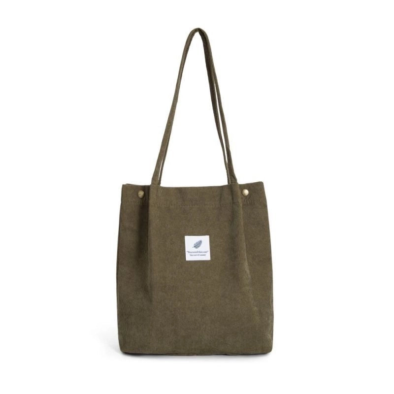Women's Streetwear Solid Color Canvas Shopping Bags