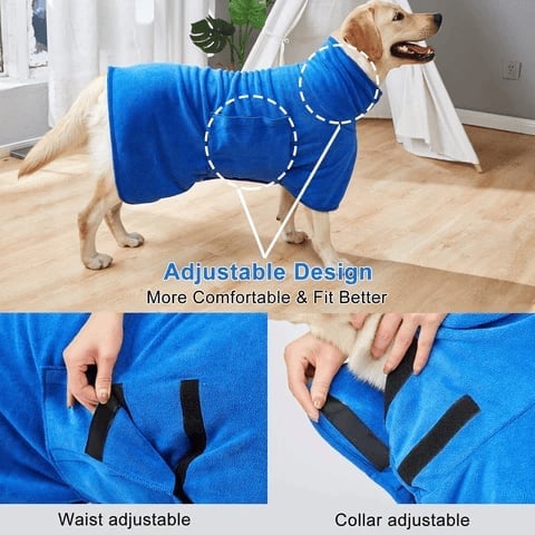 49% OFF - Super absorbent pet bathrobe