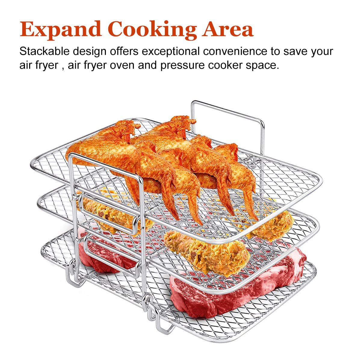 Three-Layer Air Fryer Rack