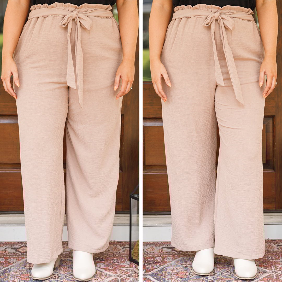 I've Been Waiting Pants. Tan