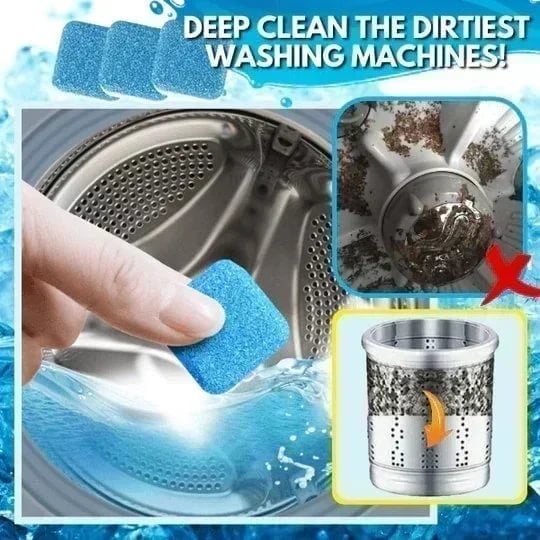 (🔥Hot Sale NOW- SAVE 48% OFF)Washing Machine Deep-Cleaning Tablets(BUY 2 BOX GET 1 FREE NOW)