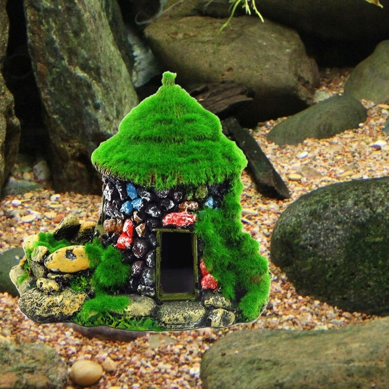 Resin House Betta Cave Ornament For Aquarium