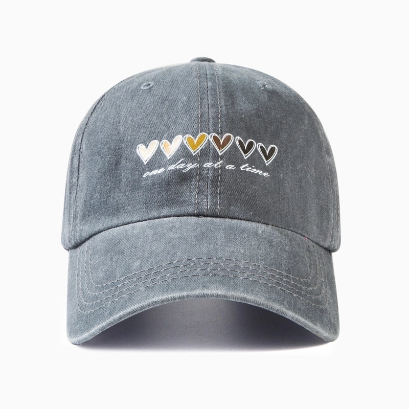 Unisex Casual Vintage Style Classic Style Heart Shape Curved Eaves Baseball Cap