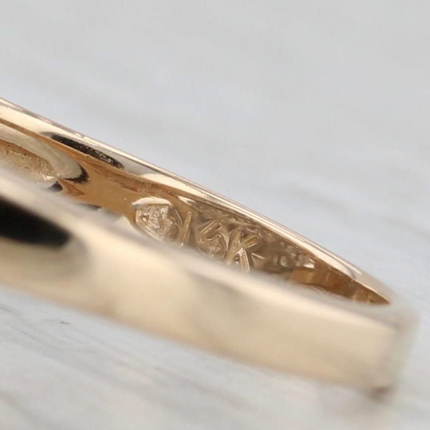 1.10ctw Diamond Cluster Ring 14k Yellow Gold Size 8 Cocktail