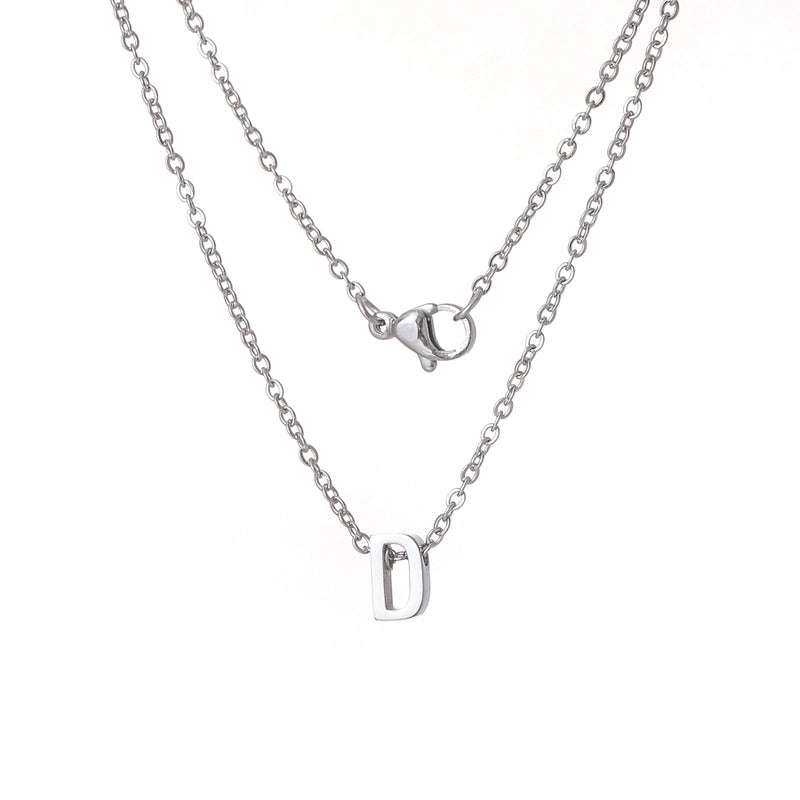 Titanium Steel Minimalist Plating Letter None Necklace