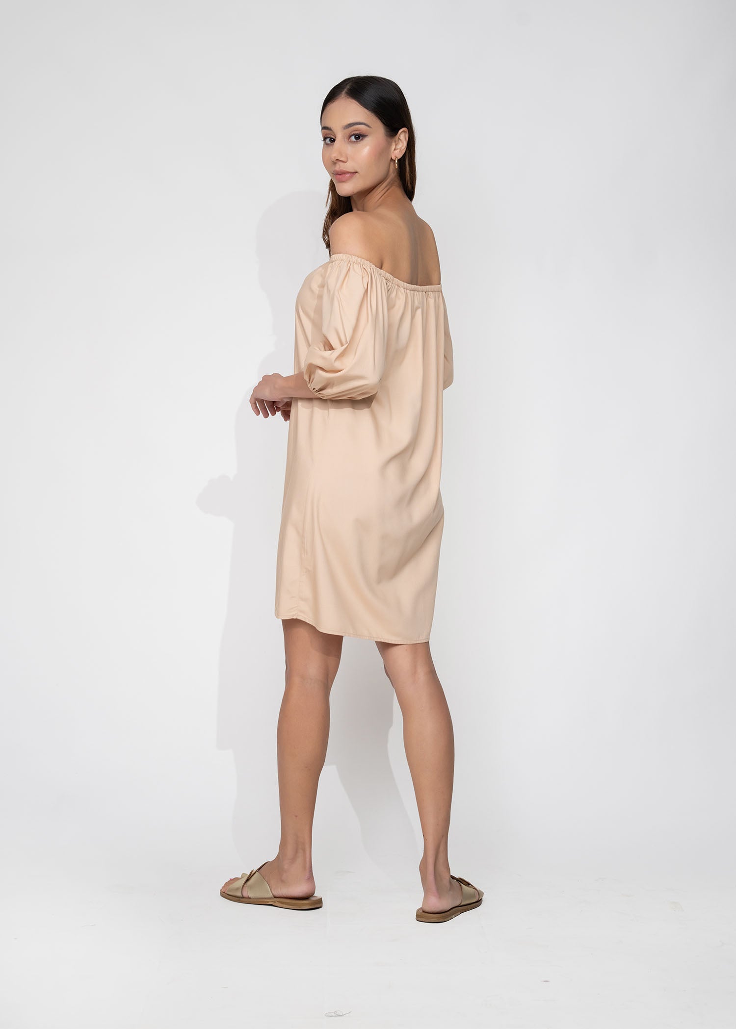 Off Shoulder Basic Dress