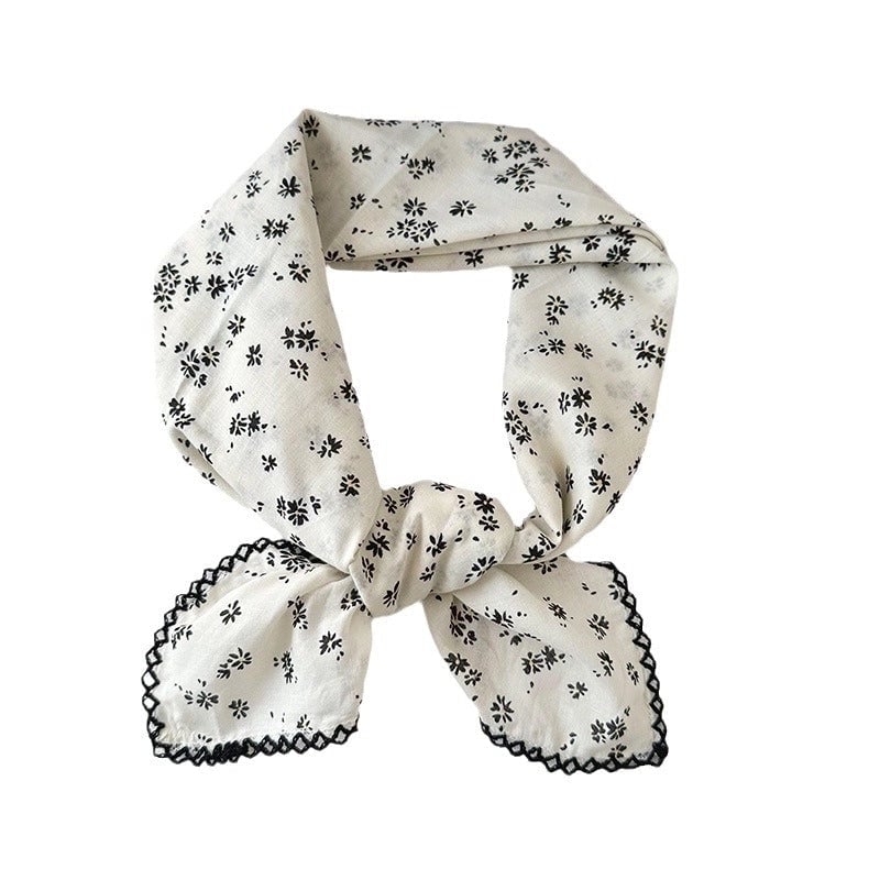 Women's Elegant Sweet Printing Cotton And Linen Silk Scarf