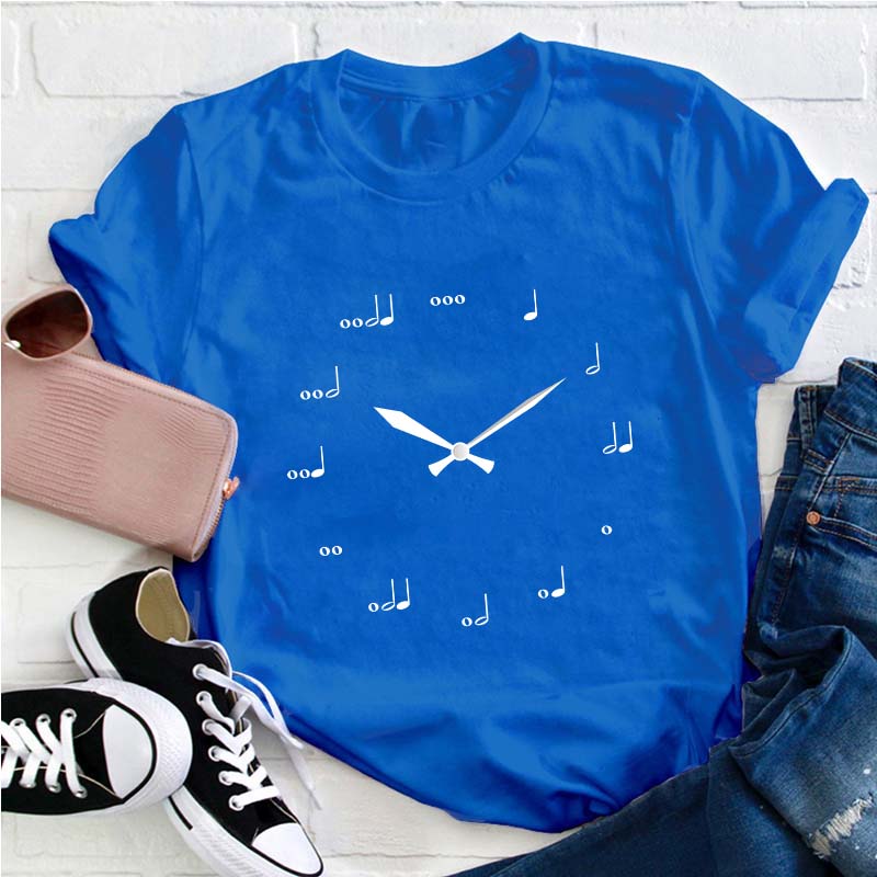 Music Clock Teacher T-Shirt