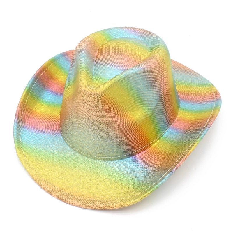 Hot Selling Colorful Striped Western Denim Hat Birthday Party Holiday Party Topper Christmas Knight Hat