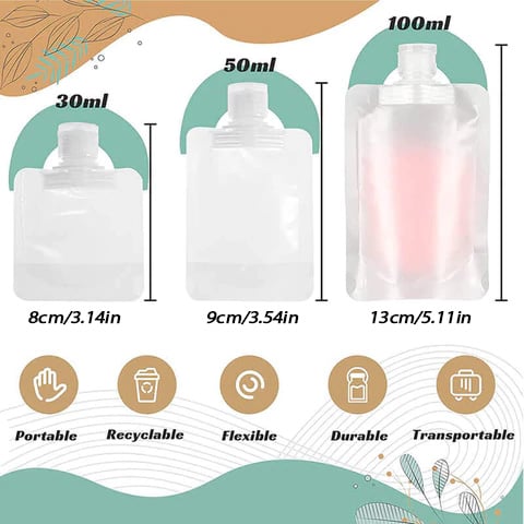 🔥 Last day 49% OFF🔥Portable Travel Fluid Makeup Packing Bag