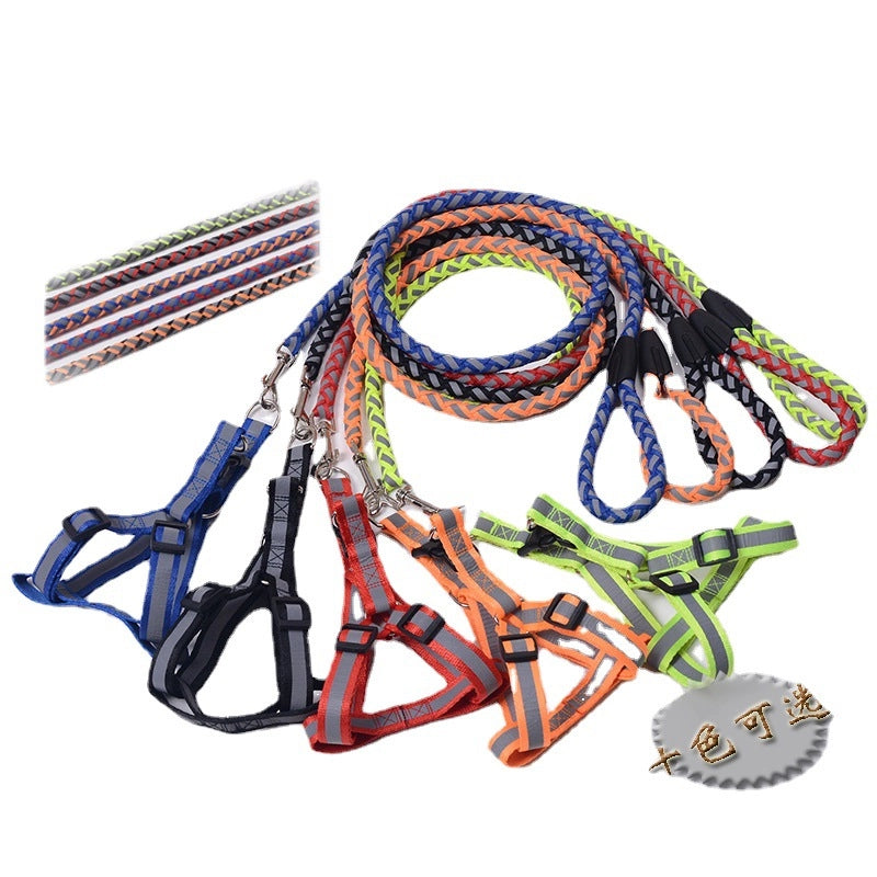 Teddy Bomei VIP Labrador Reflective Dog Chain Dog Rope Pet Traction Rope Chest Strap