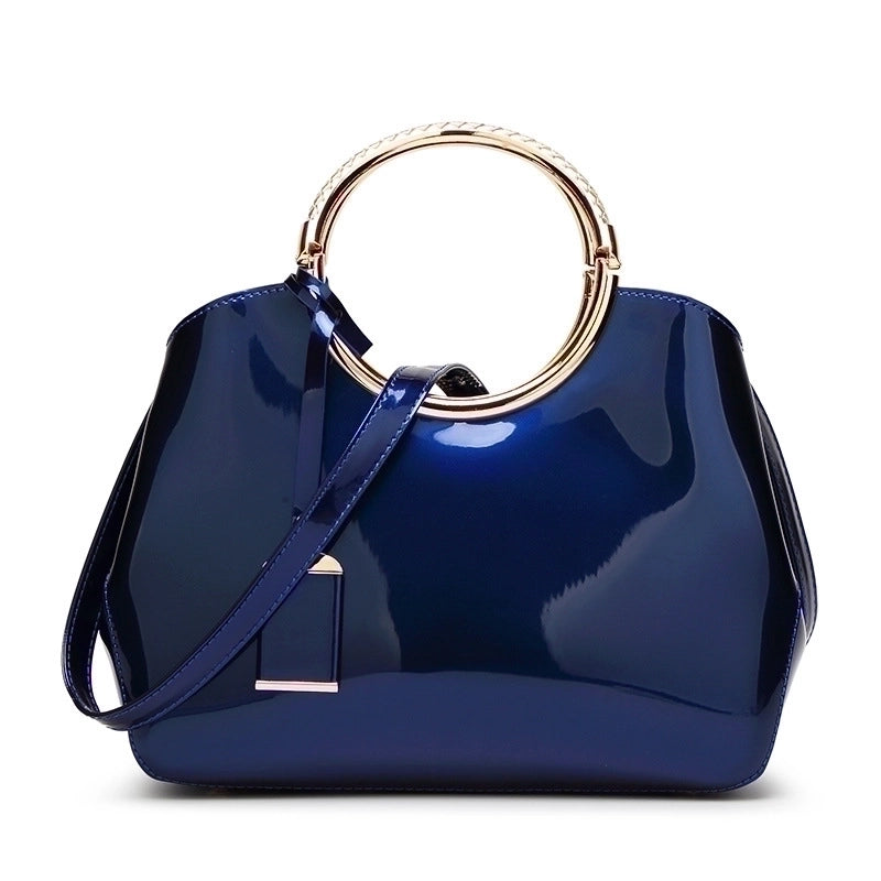Large Pu Leather Fashion Dome Bag Handbag