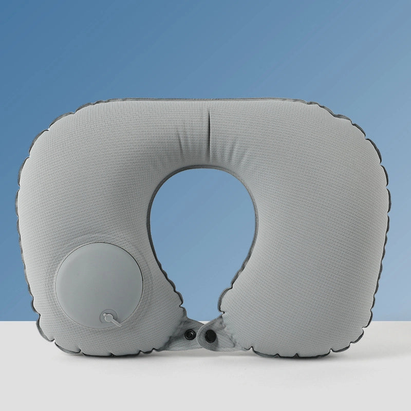 Inflatable U-shaped Pillow Cool Pressing Inflatable Pillow Travel Portable Neck Pillow Travel Sanbao Storage Pillow For Airplane
