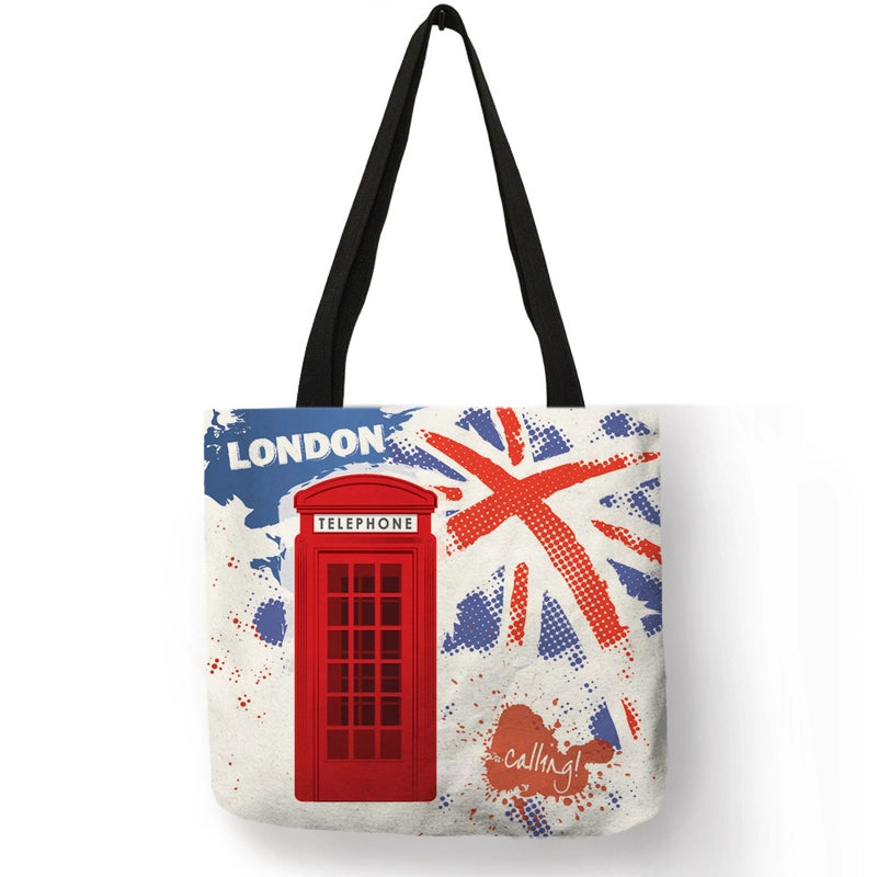 Women's Medium Polyester Printing Basic Classic Style Square Open Shoulder Bag