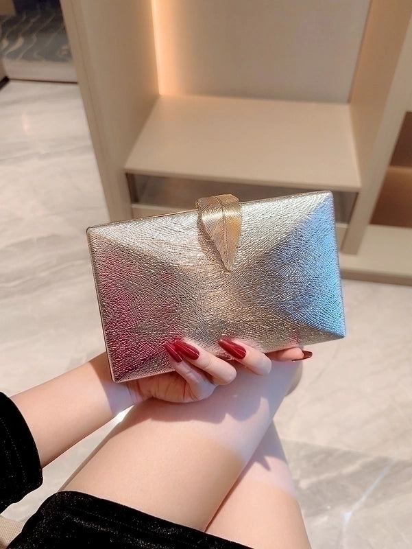 3 Pieces Women's Pu Leather Color Block Elegant Vintage Style Classic Style Square Buckle Clutch Bag Square Bag Evening Bag