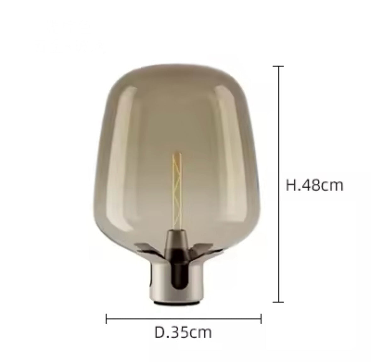 Modern Glass Table Lamp with Unique Design