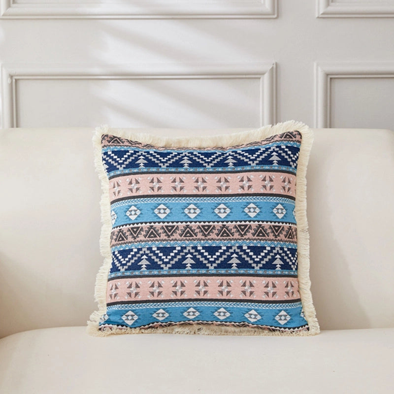 Minimalist Classic Style Geometric Cotton And Linen Pillow Cases