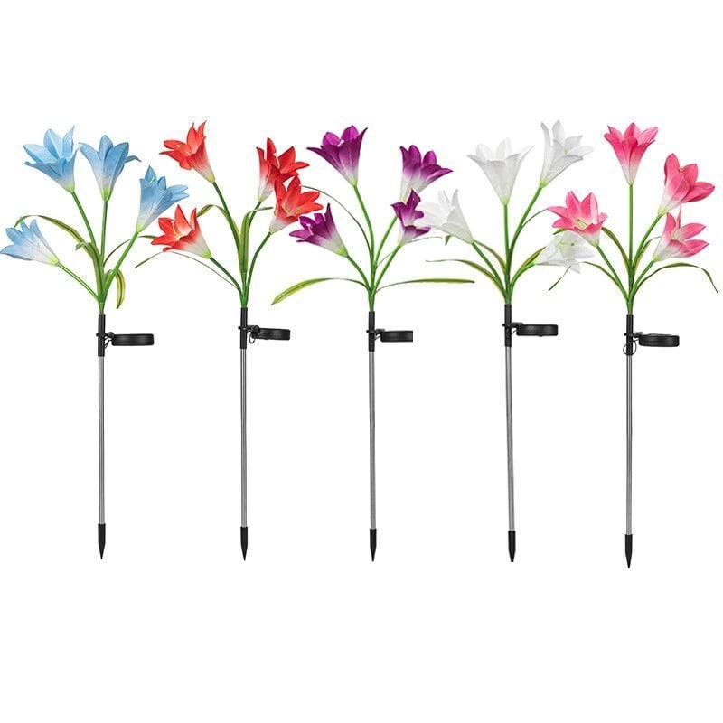 💐Solar Garden Lights with Bigger Lily Flowers