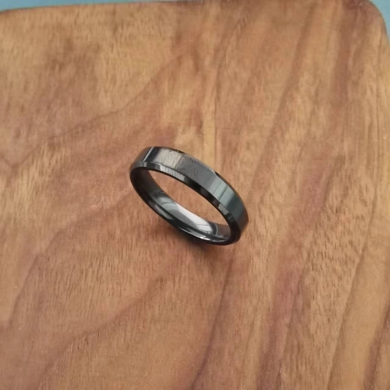 Minimalist Round Stainless Steel No Inlaid Gold Plated