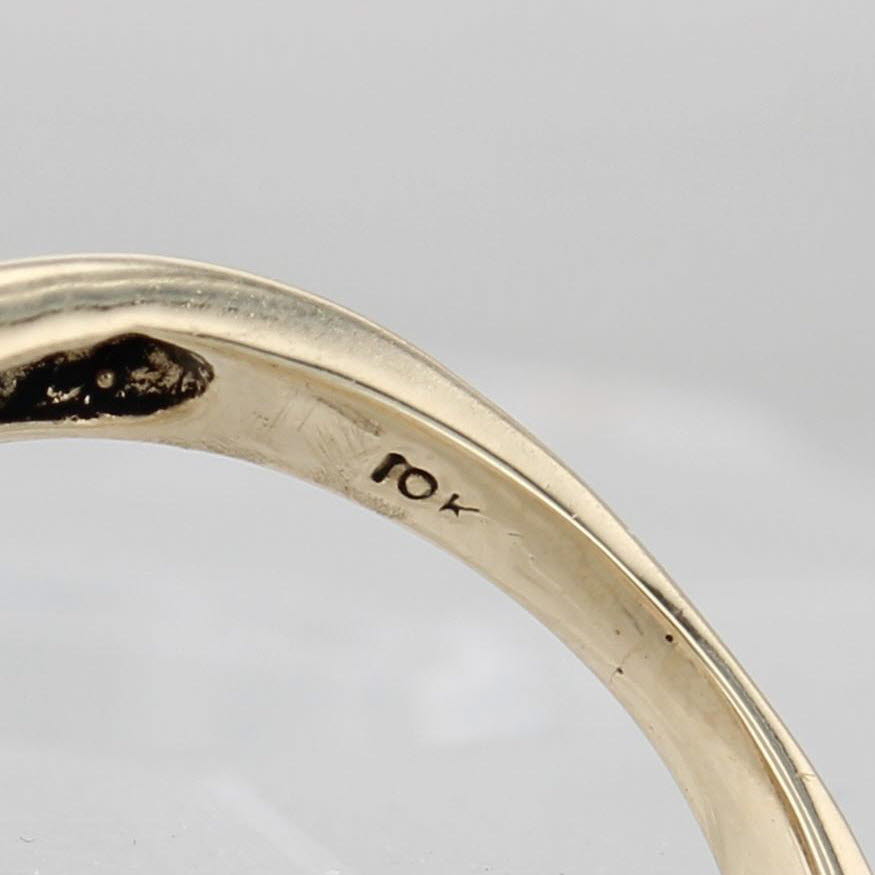 0.35ctw Diamond Cluster Engagement Ring 10k Yellow Gold Size 5.5