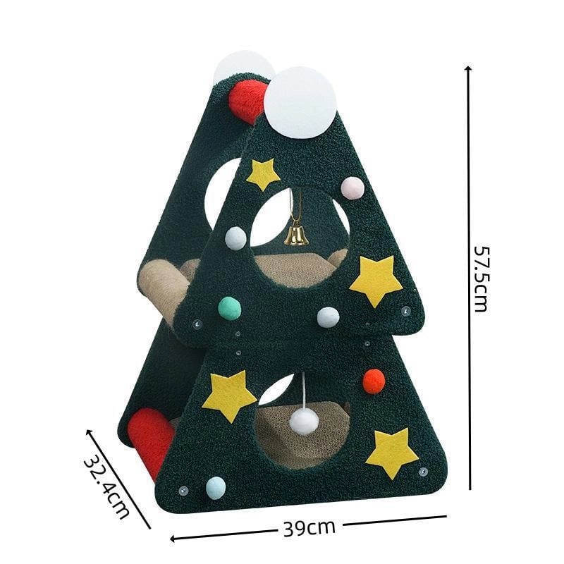 Cartoon Style Cute Cloth Wood Christmas Christmas Tree Pet Pad Pet Toys Pet Bed