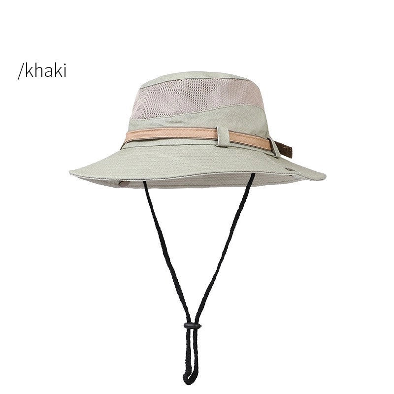 Unisex Casual Minimalist Letter Solid Color Embroidery Big Eaves Bucket Hat