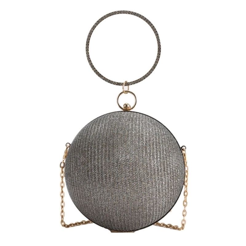 Special Material Solid Color Round Evening Bags